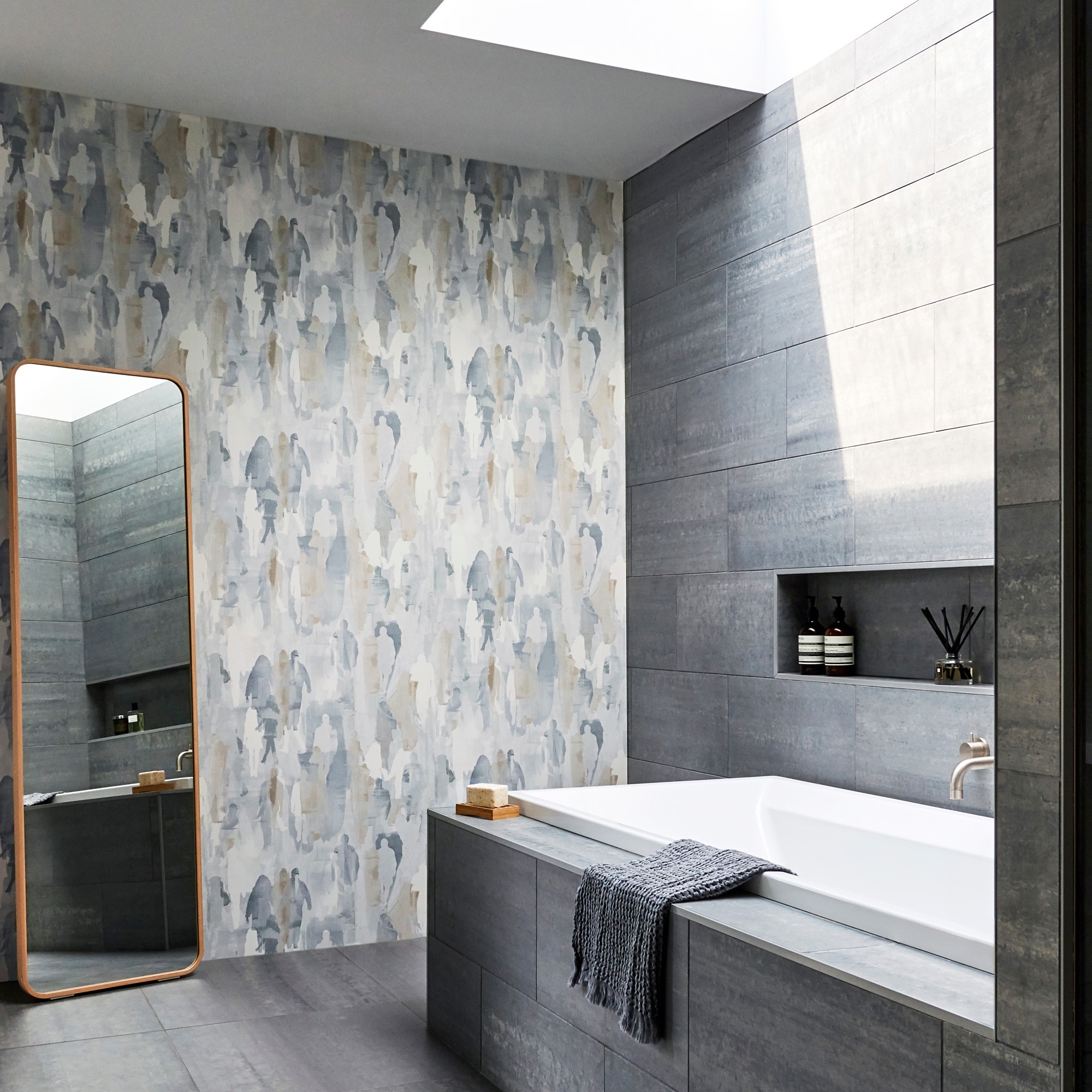 Multitude Wallpaper 111687 By Harlequin In Slate Kohl Grey